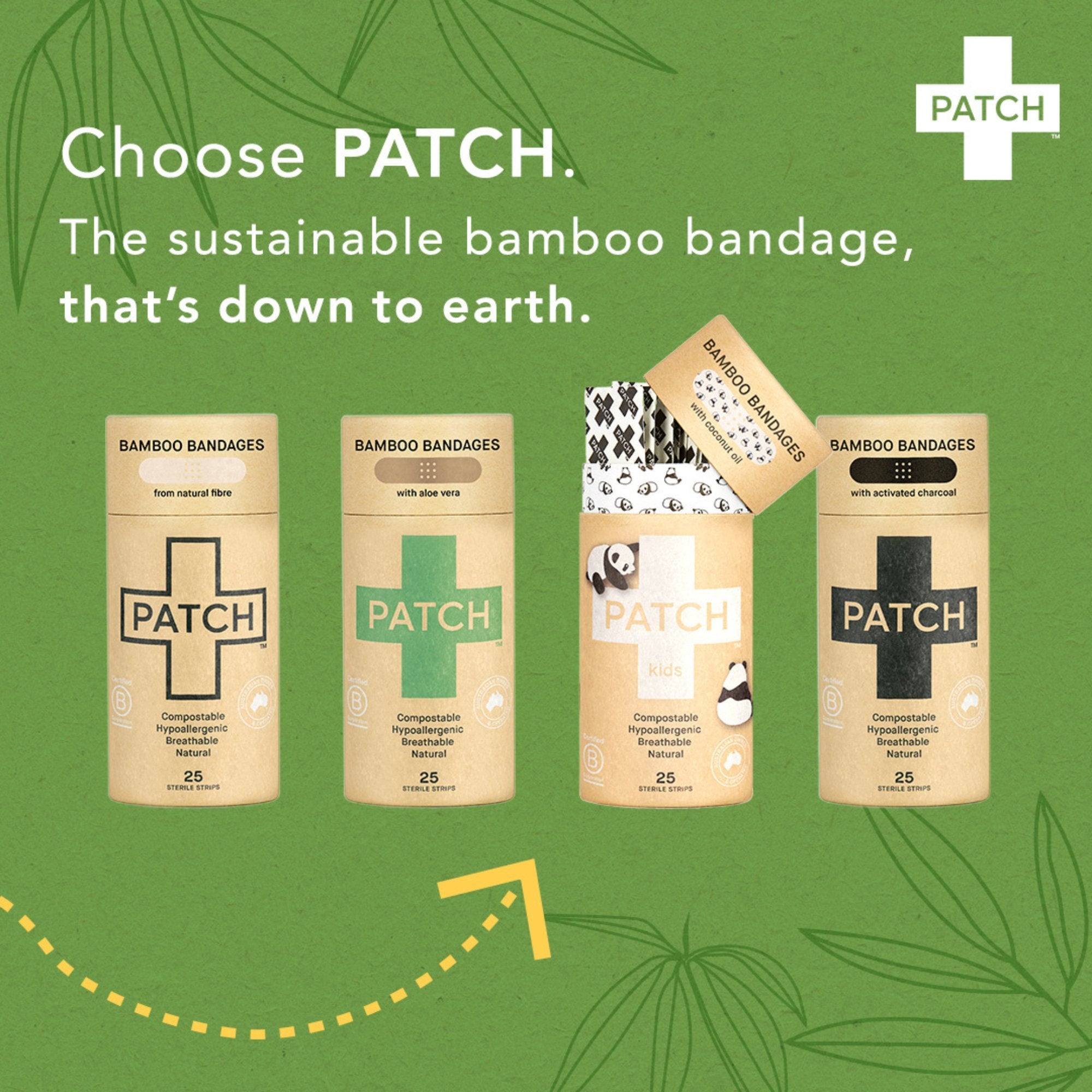 Patch™ Tan Adhesive Strip, 3/4 x 3 Inch PATNACT