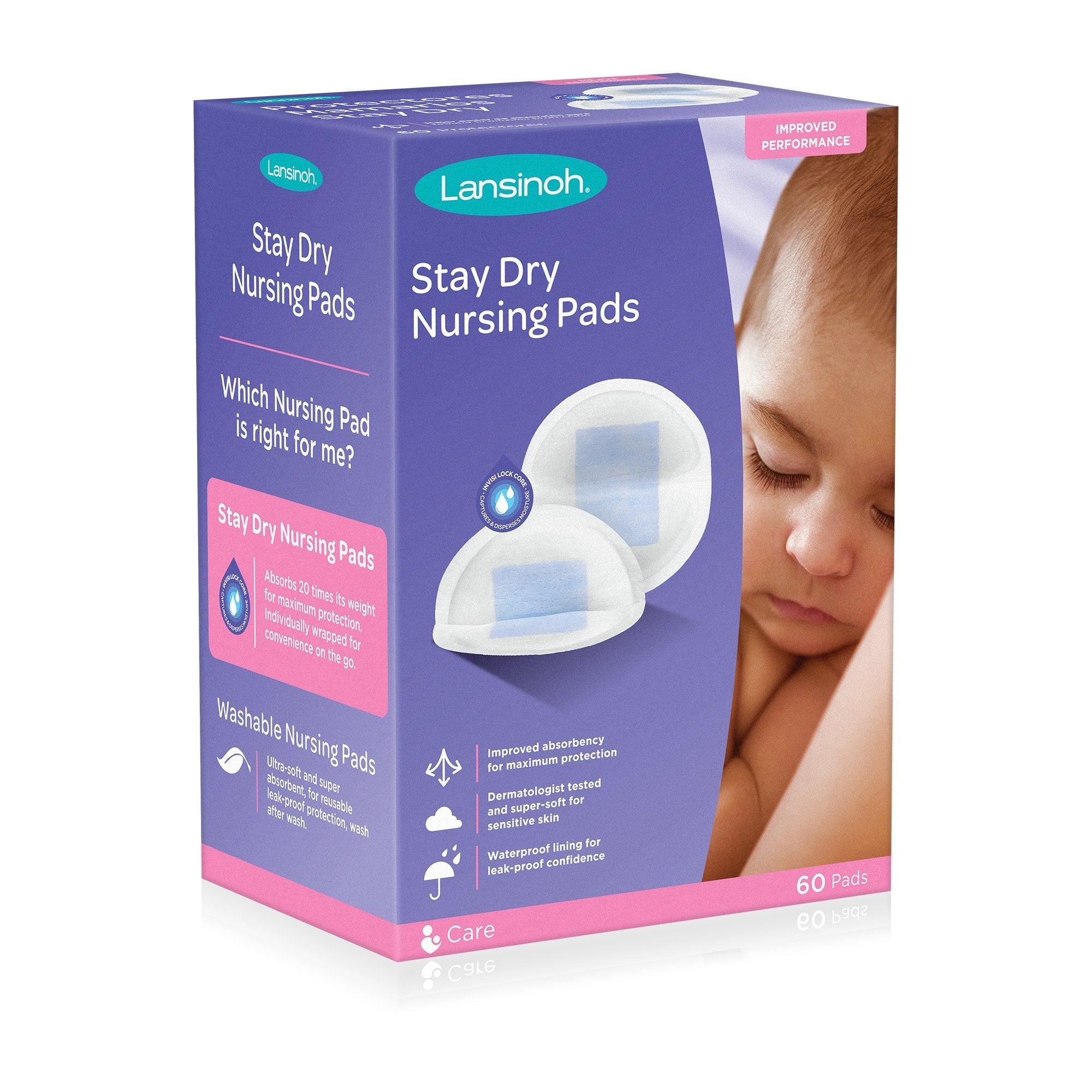 Nursing Pad Lansinoh® Stay Dry One Size Fits Most Disposable 20265