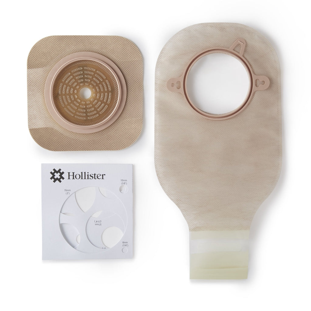 New Image™ 19004 Two-Piece Ileostomy/Colostomy Pouch, 70mm Flange, Blue Match 19004