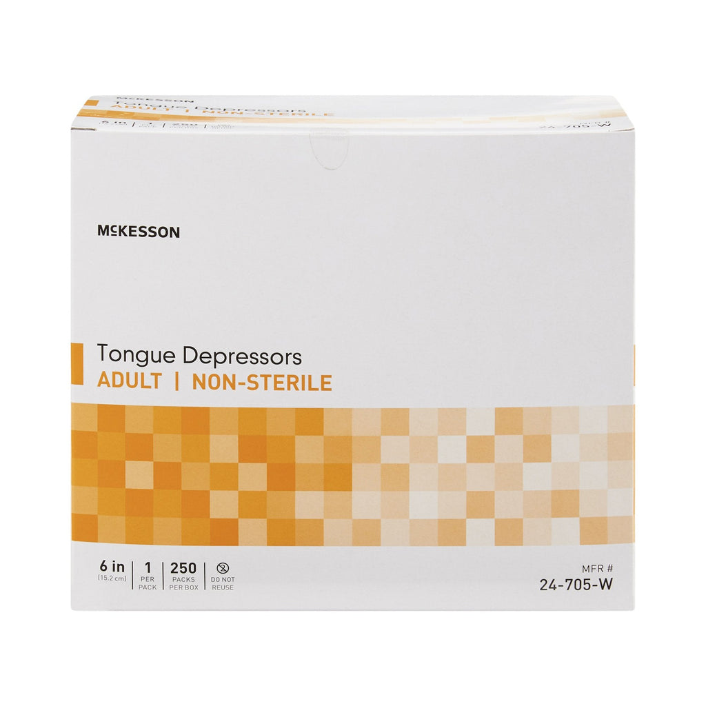 McKesson Tongue Depressor, Wood, 6 Inch 24-705-W