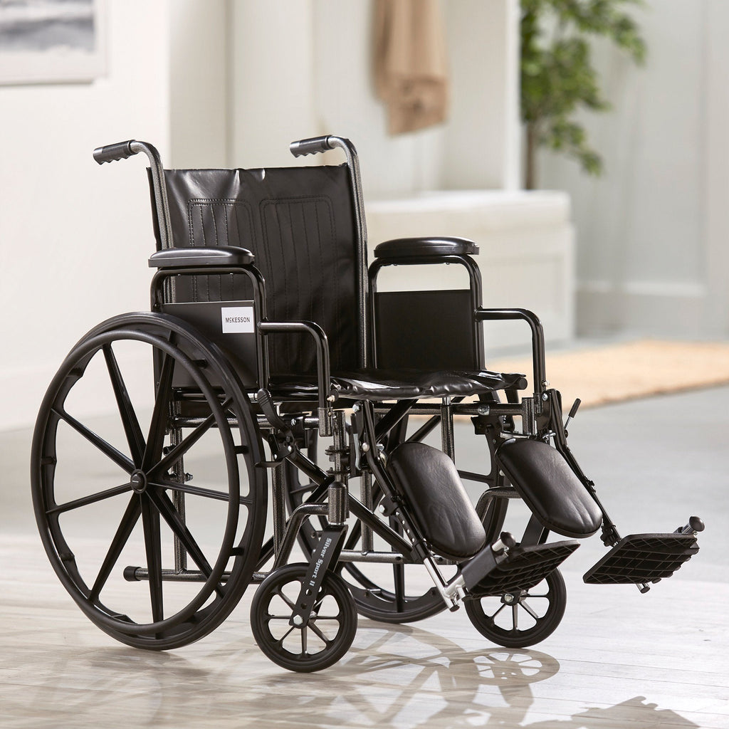 McKesson Wheelchair, 20 Inch Seat Width 146-SSP220DDA-ELR
