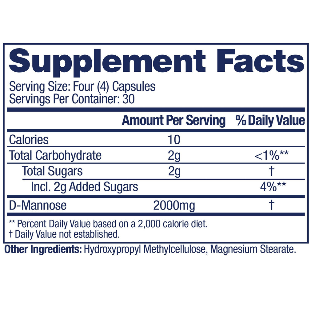 AZO® D-Mannose Capsules for Urinary Tract Health 787651760261