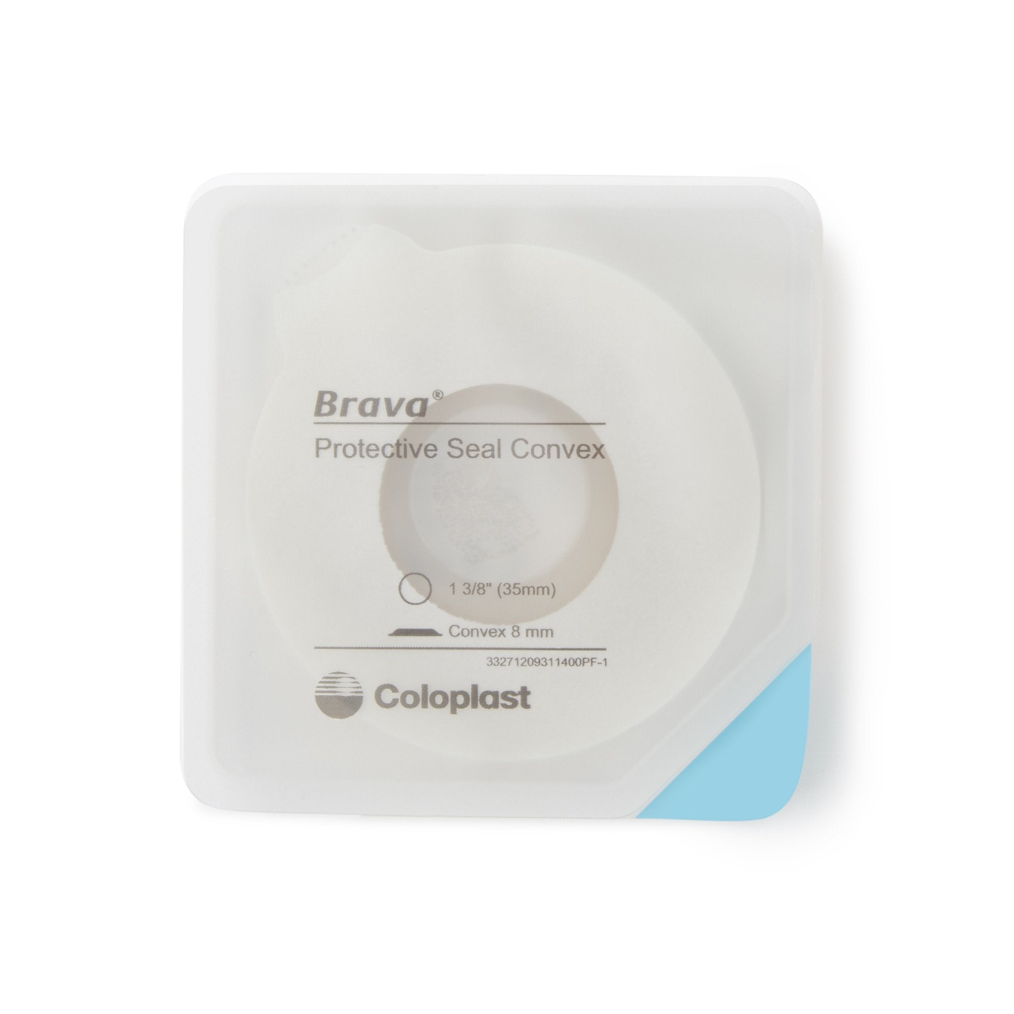Ostomy Seal Brava® Convex, Starter Hole 1-3/8 Inch (35mm) 12093