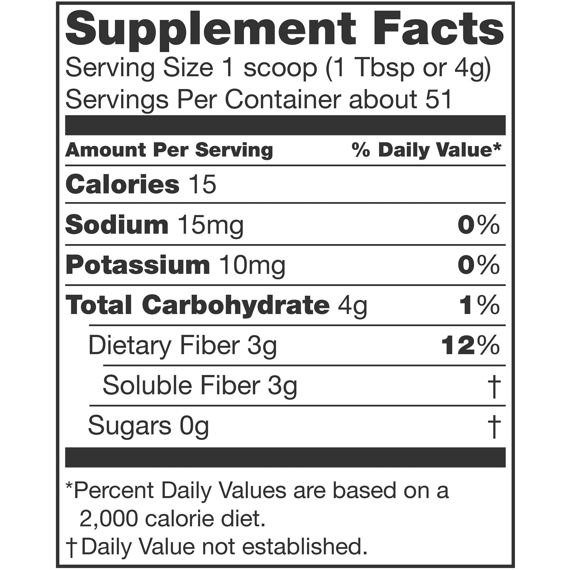 Nutrisource® Fiber Supplement, 7.2-ounce canister 10043900975518