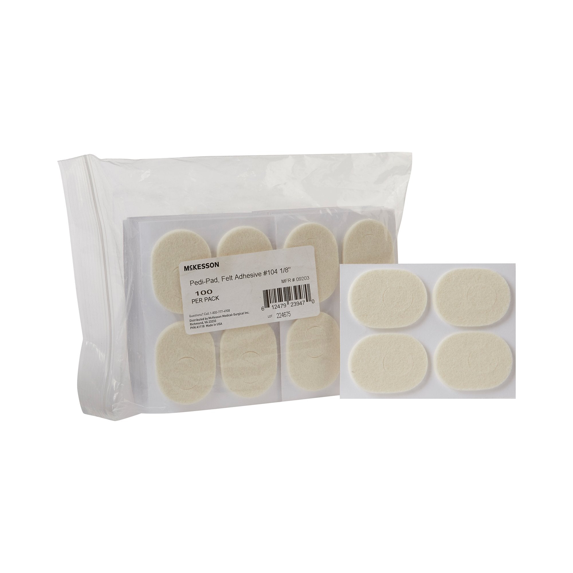 McKesson Pedi-Pad Foot Pad, Size 104 9203