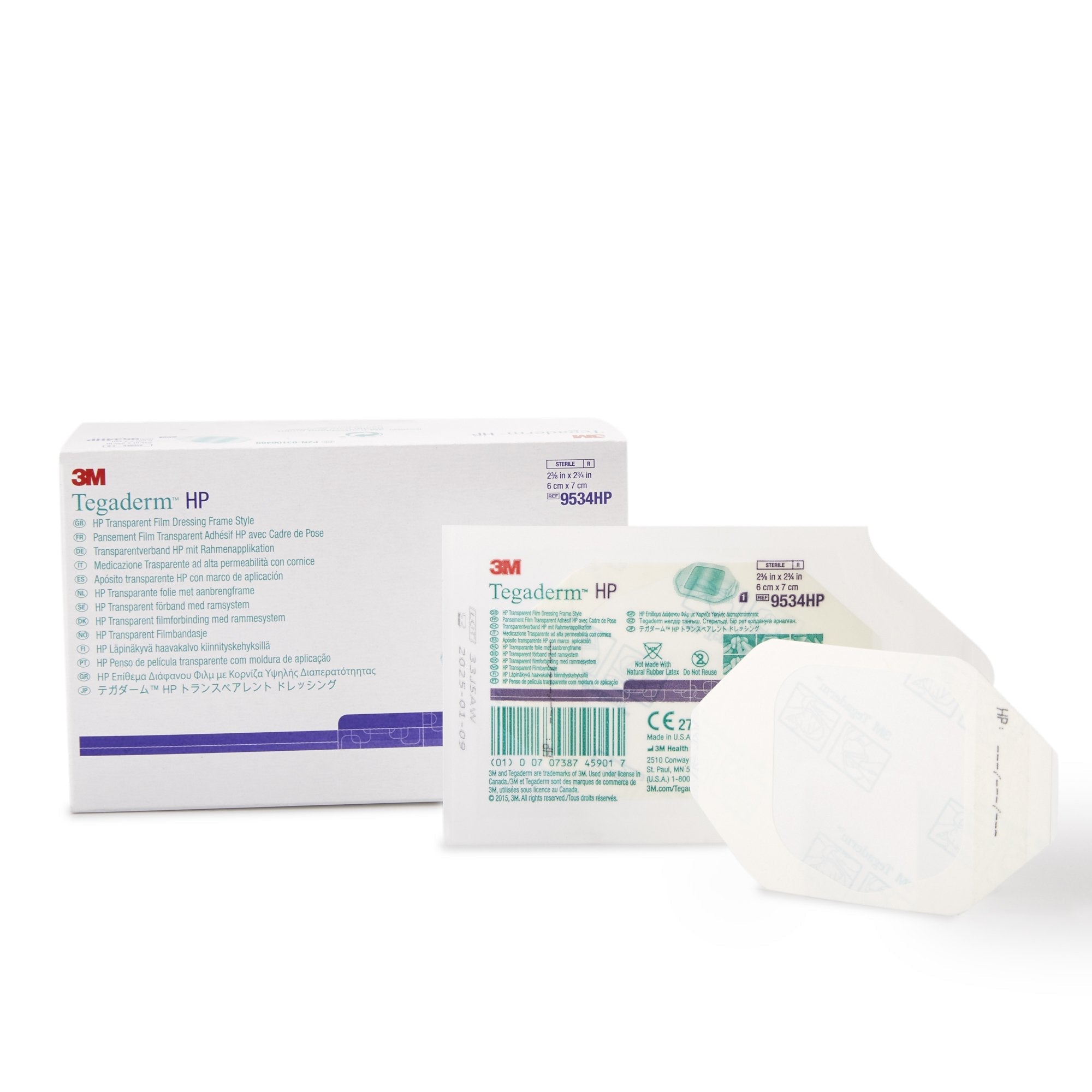 3M™ Tegaderm™ HP Transparent Film Dressing, 2-3/8 x 2-3/4 Inch 9534HP