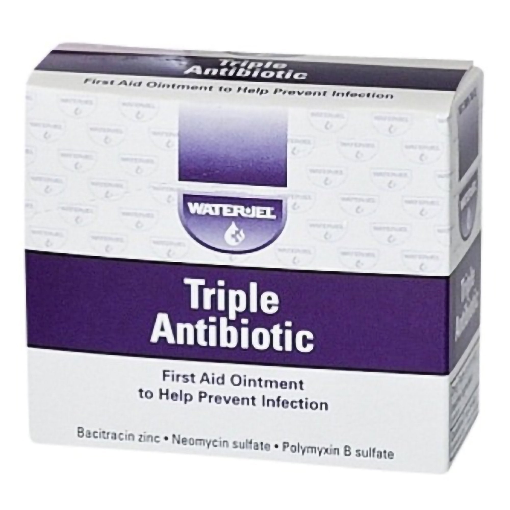 First Aid Antibiotic Bacitracin / Neomycin / Polymyxin B Water Jel® Ointment 0.9 Gram Individual Packet - WJTA1800.00.000