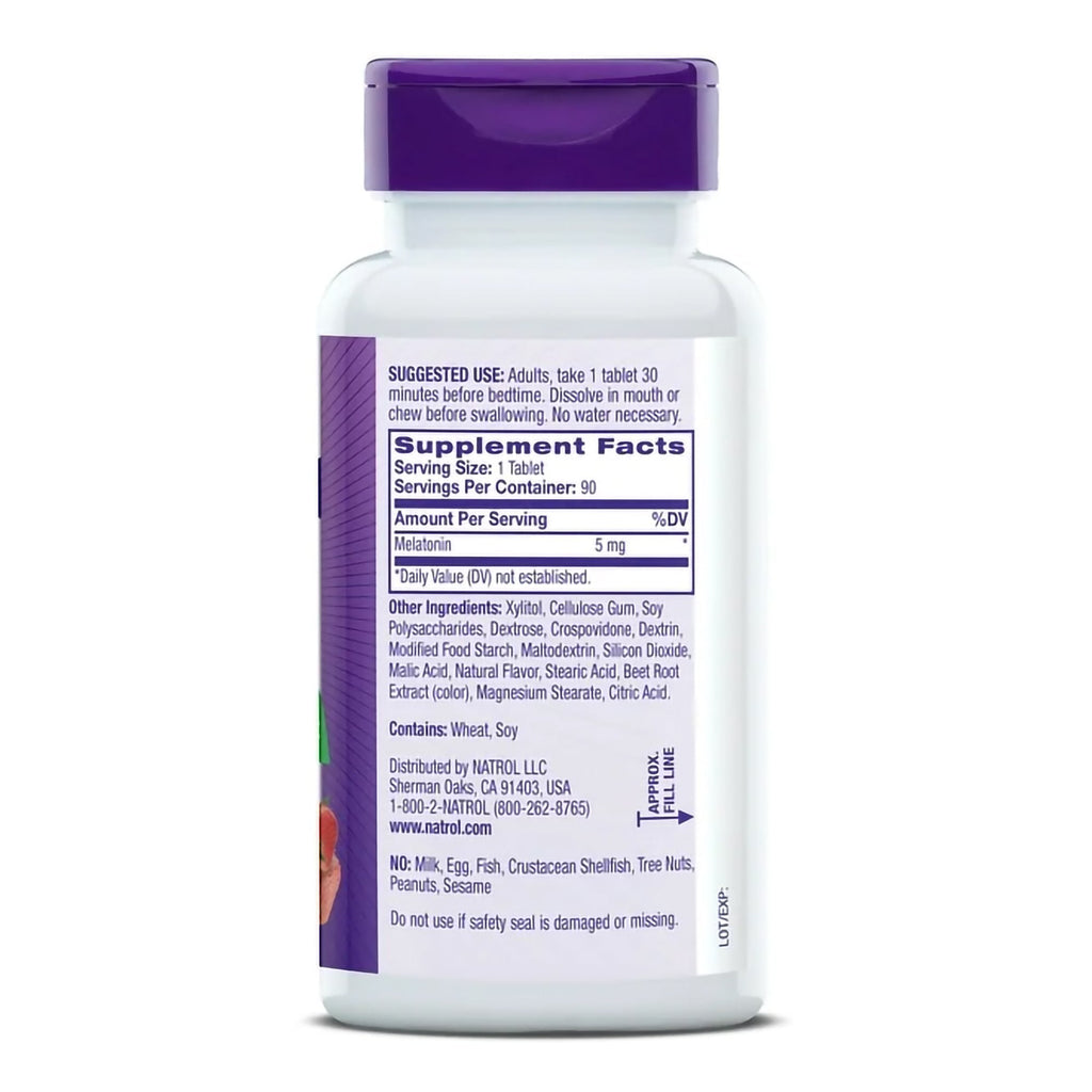 Natural Sleep Aid 90 per Bottle Tablet 5 mg Strength 04746905865
