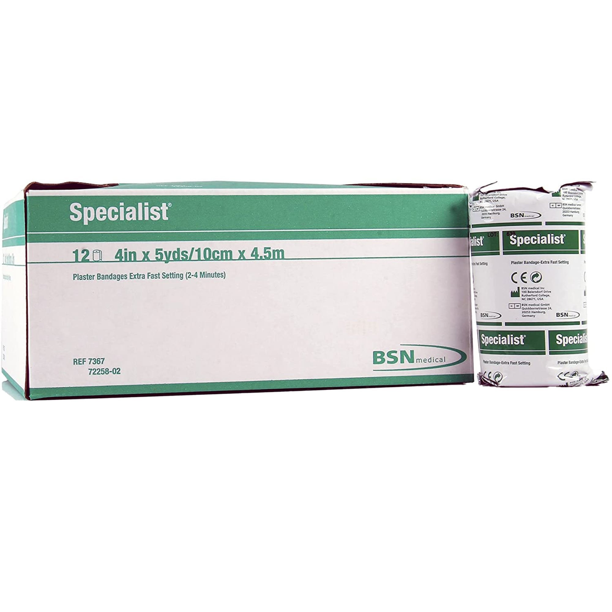 Specialist® Plaster Bandage, 4 Inch x 5 Yard 7367