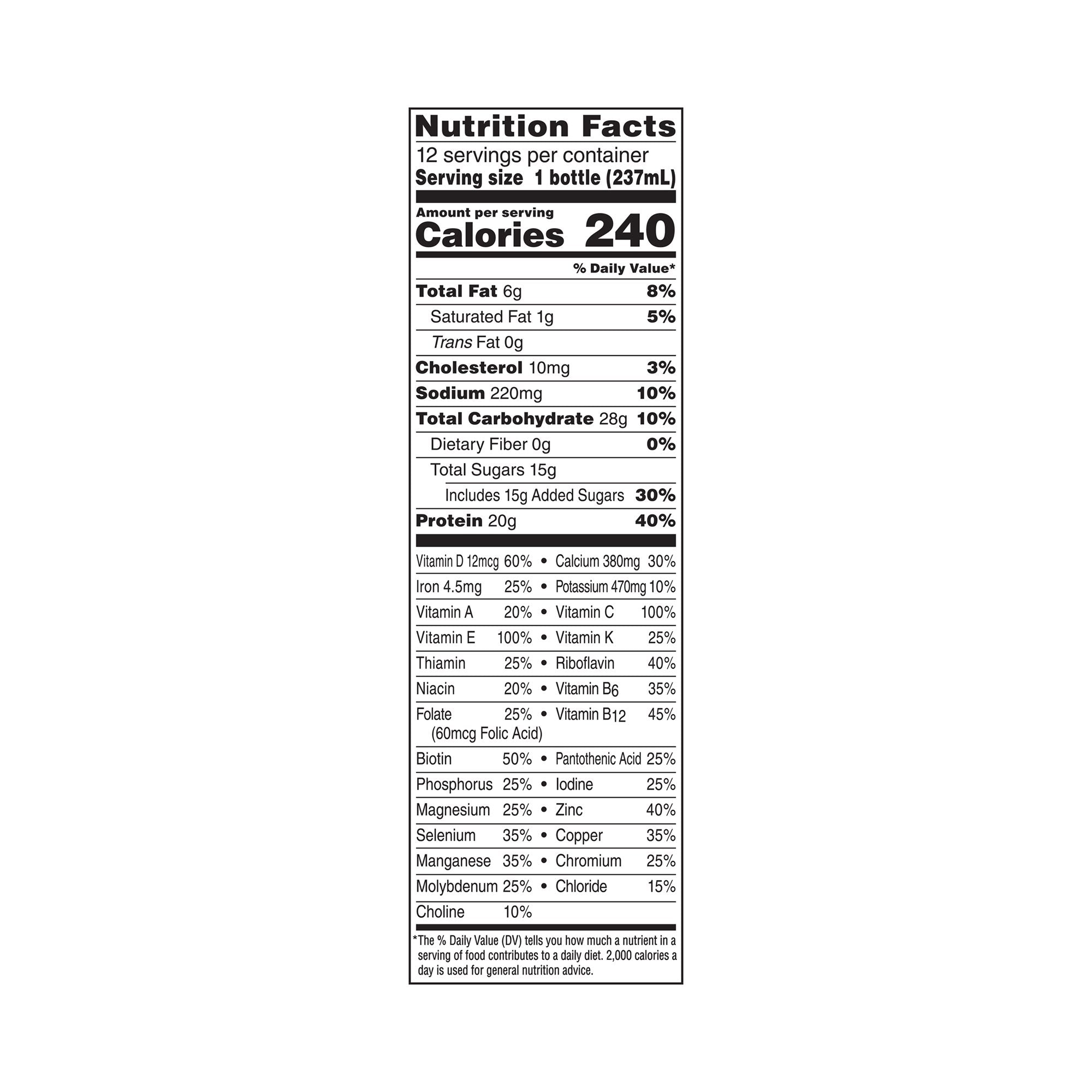 Boost® High Protein Strawberry Complete Nutritional Drink, 8-ounce bottle 00041679801970