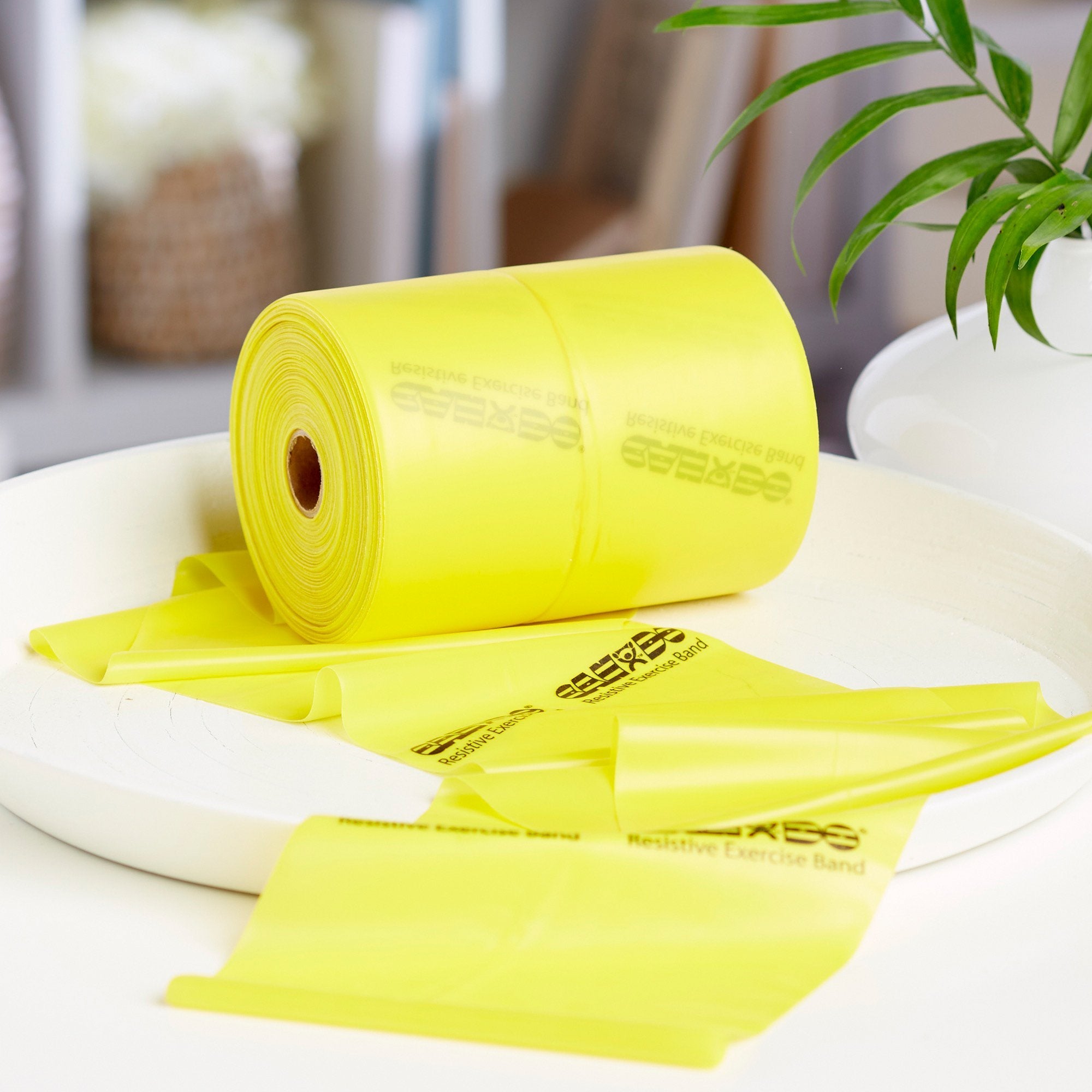 McKesson Exercise Resistance Band, Yellow, 5" x 50 Yard, Extra-Light Resistance 169-5221