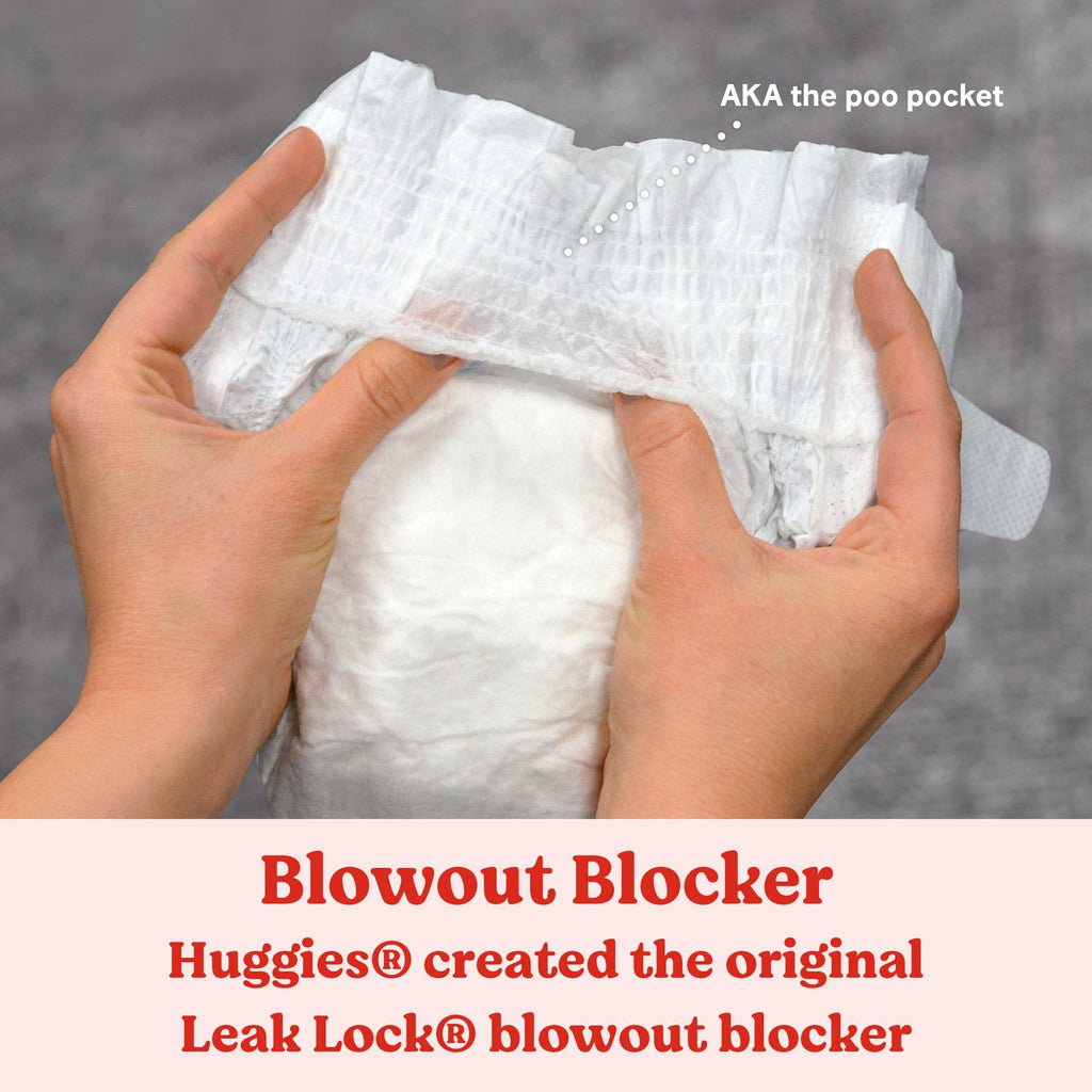 Unisex Baby Diaper Huggies® Little Movers Size 7 Disposable Moderate Absorbency 53851