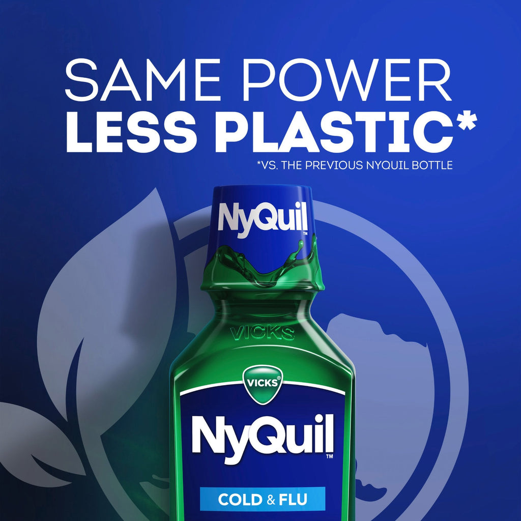 Vicks NyQuil Cold & Flu Nighttime Relief Liquid 37000080708