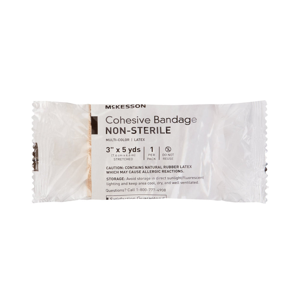 McKesson Self-adherent Closure Cohesive Bandage, 3 Inch x 5 Yard 16-4303