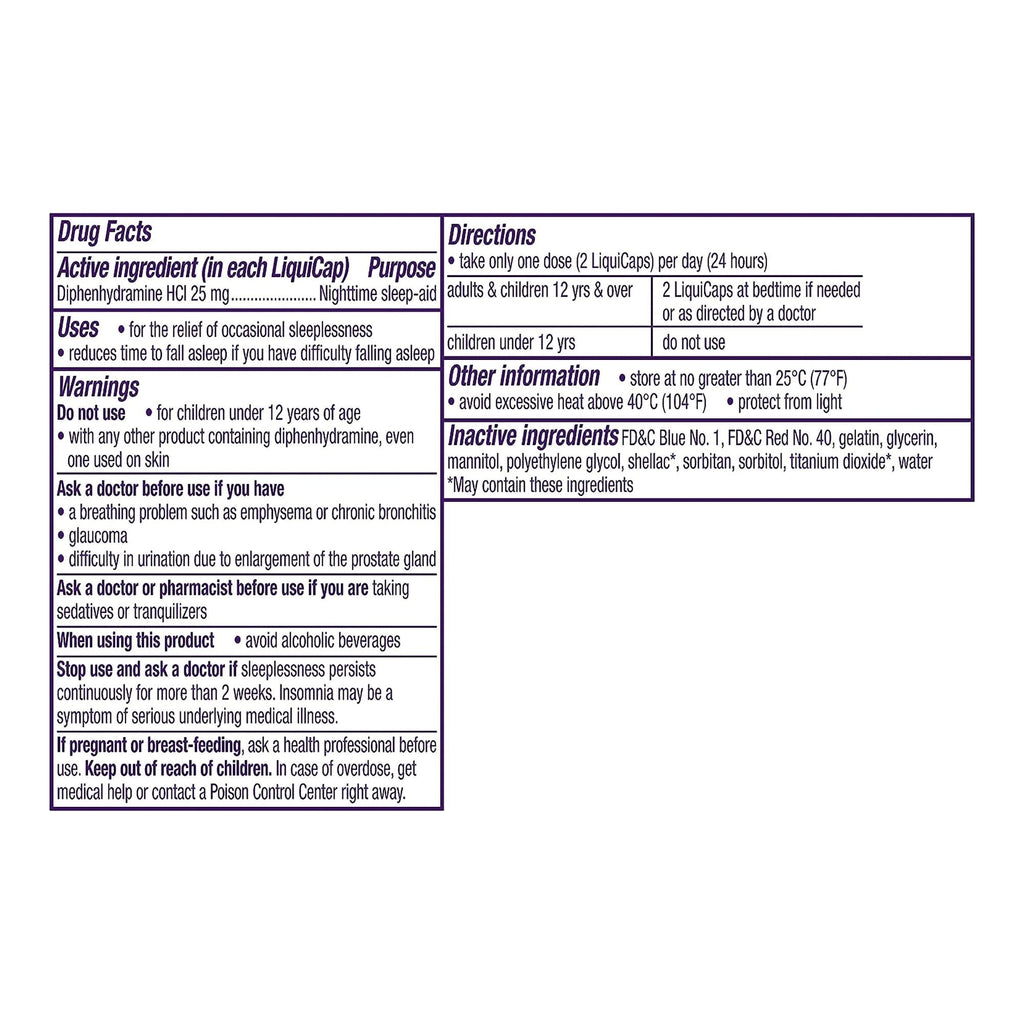 ZzzQuil™ Nighttime Sleep-Aid LiquiCaps 32390003802