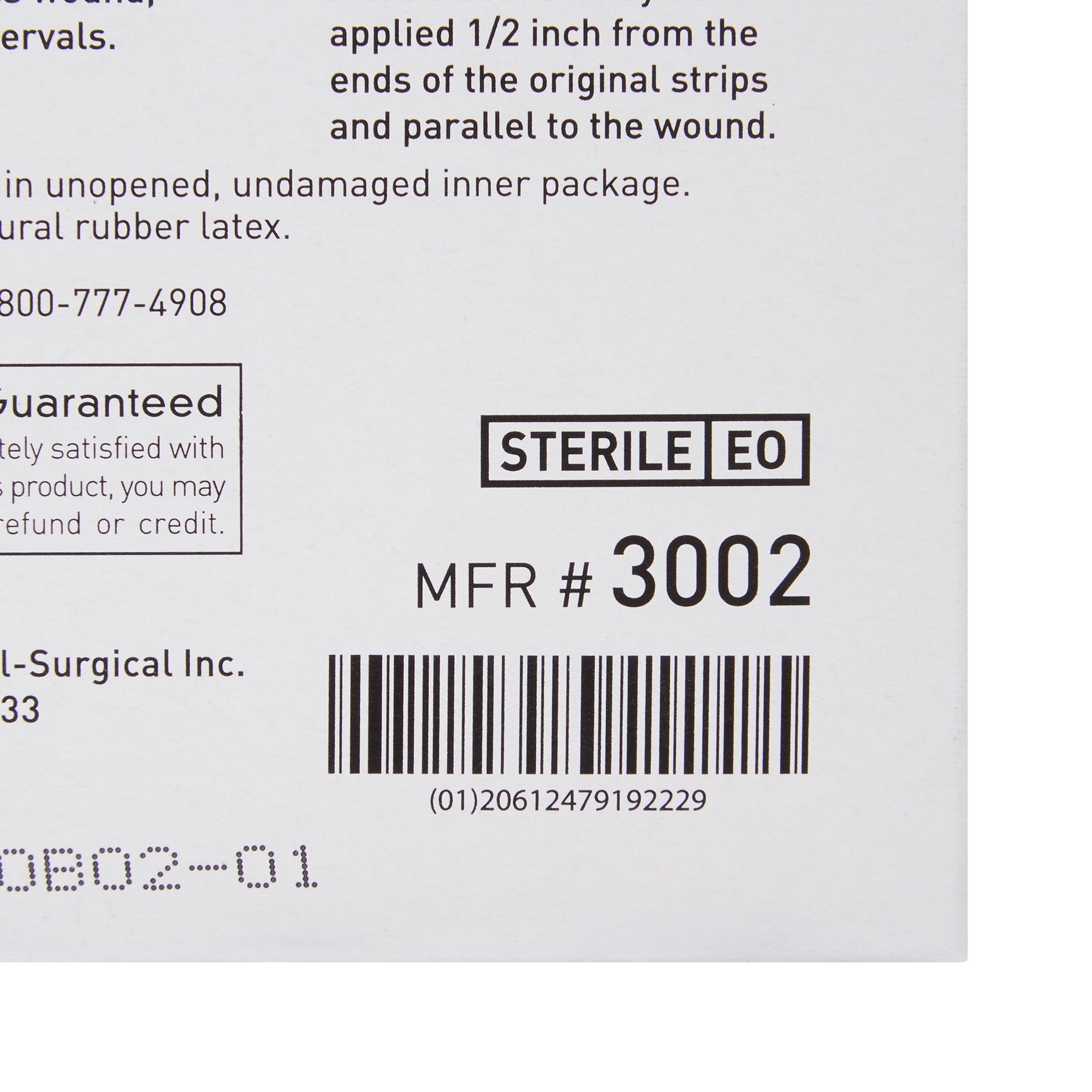 McKesson Nonreinforced Skin Closure Strip, 1/4 x 1-1/2 Inch 3002