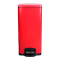 McKesson Red Square Step-On Trash Can, 8 gallon 16-35267