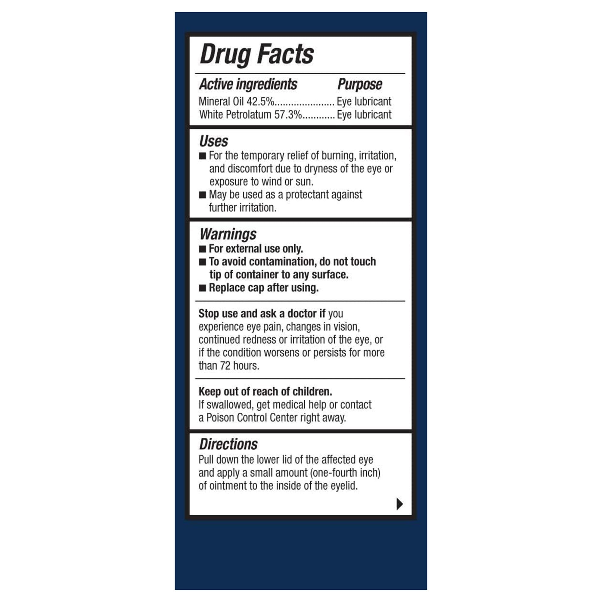 Refresh P.M.® Lubricant Eye Ointment, 0.12-ounce Dropper Bottle 00023066704