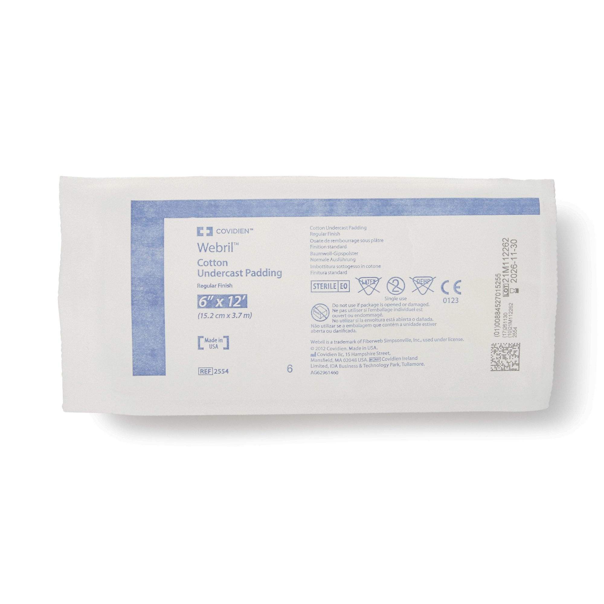 Webril™ Cast Padding, 6 Inch x 4 Yard 2554