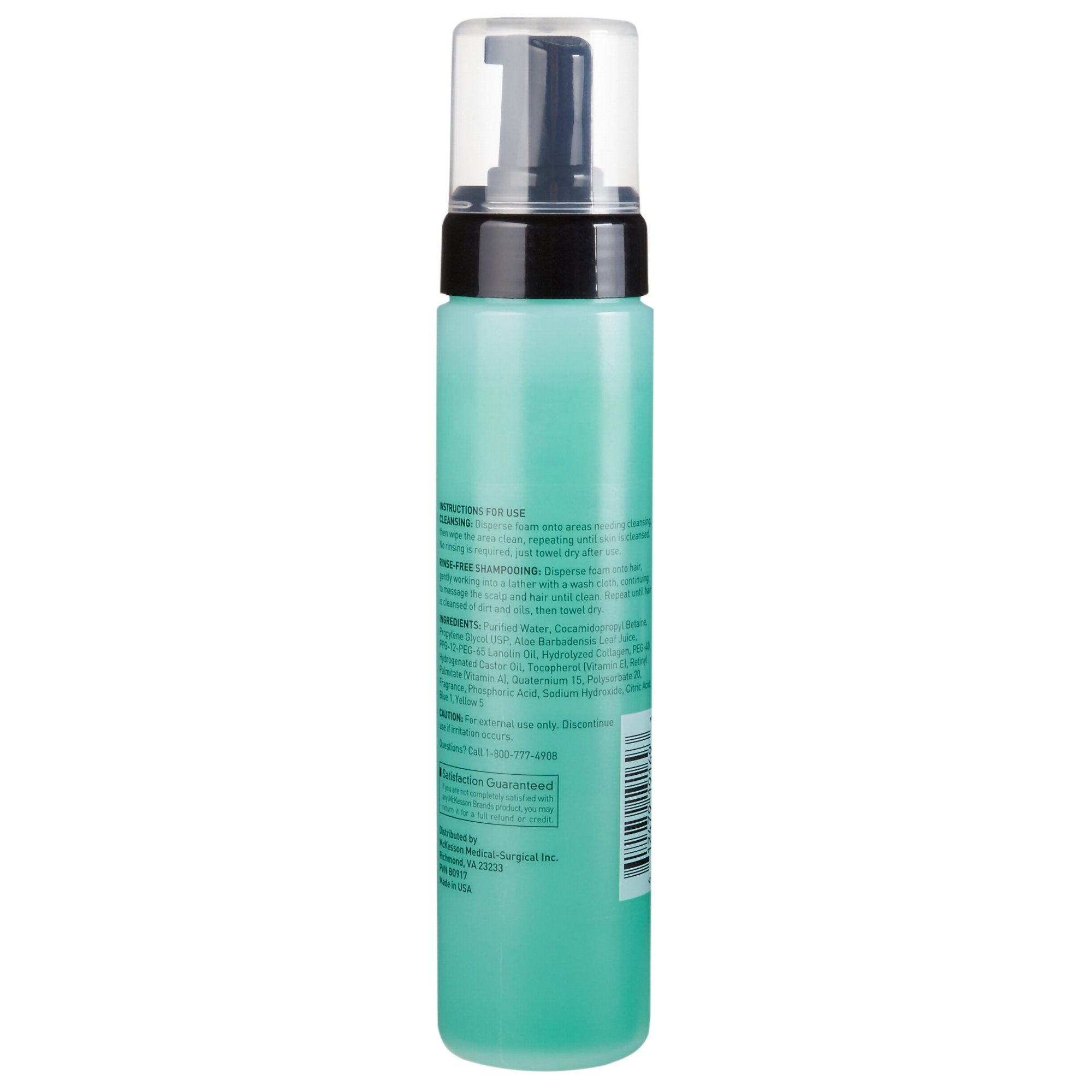 McKesson Rinse-Free Body Wash, Cucumber Melon Scent, 9 oz Pump Bottle 53-22952-9