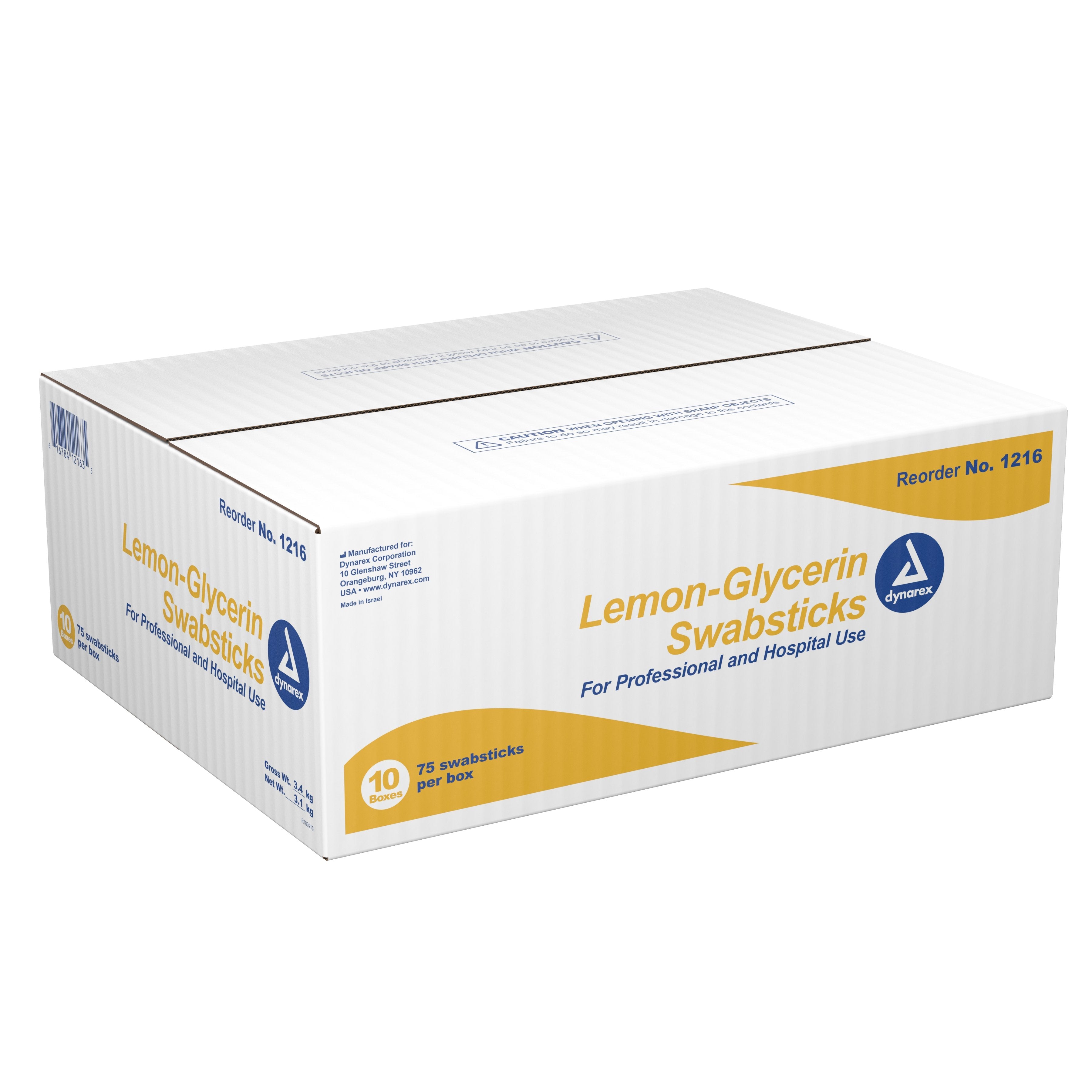 dynarex® Lemon-Glycerin Oral Swabsticks 1216