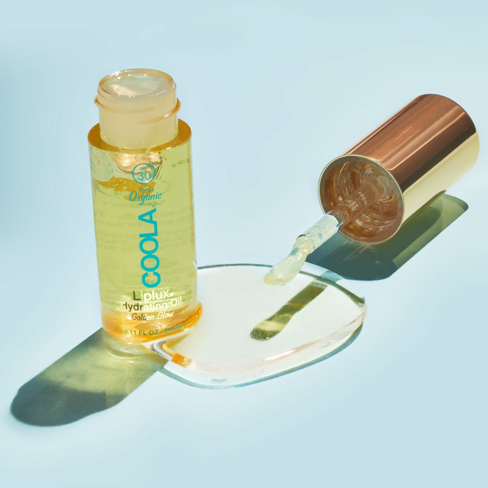 Classic Liplux® Organic Hydrating Lip Oil Sunscreen SPF 30, Golden Glow CL10427