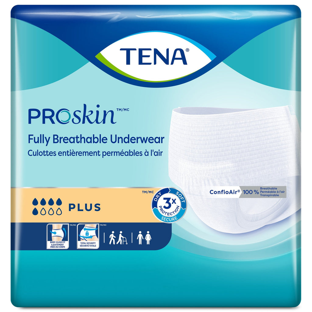 Tena® ProSkin™ Plus Fully Breathable Absorbent Underwear, Medium 72632