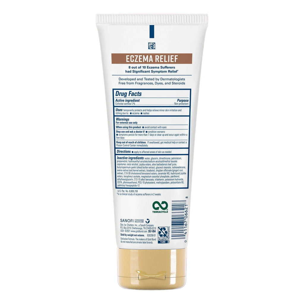 Skin Protectant Gold Bond® Eczema Relief 8 oz. Tube Unscented Cream 04116706621