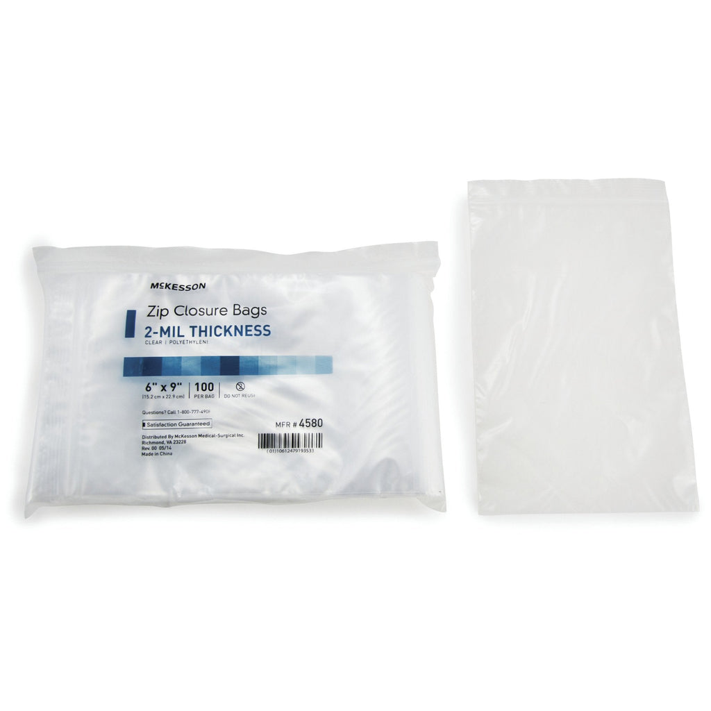 McKesson Zip Closure Bag, 6 x 9 Inches 4580