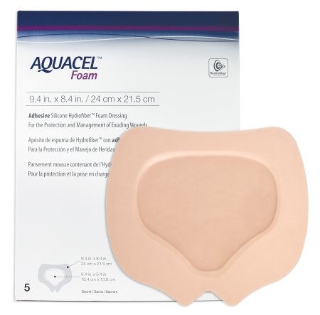 Aquacel® Adhesive Silicone Foam Dressing 9.4" x 8.4" Sacral Sterile - 420828