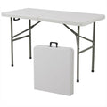 Multipurpose 4-Foot Center Folding Table with Carry Handle