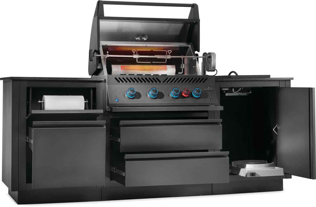 Patio Outdoor Kitchen - Patio Elegance OASIS™ 300 with Built-in 700 Series 32" Gas Grill