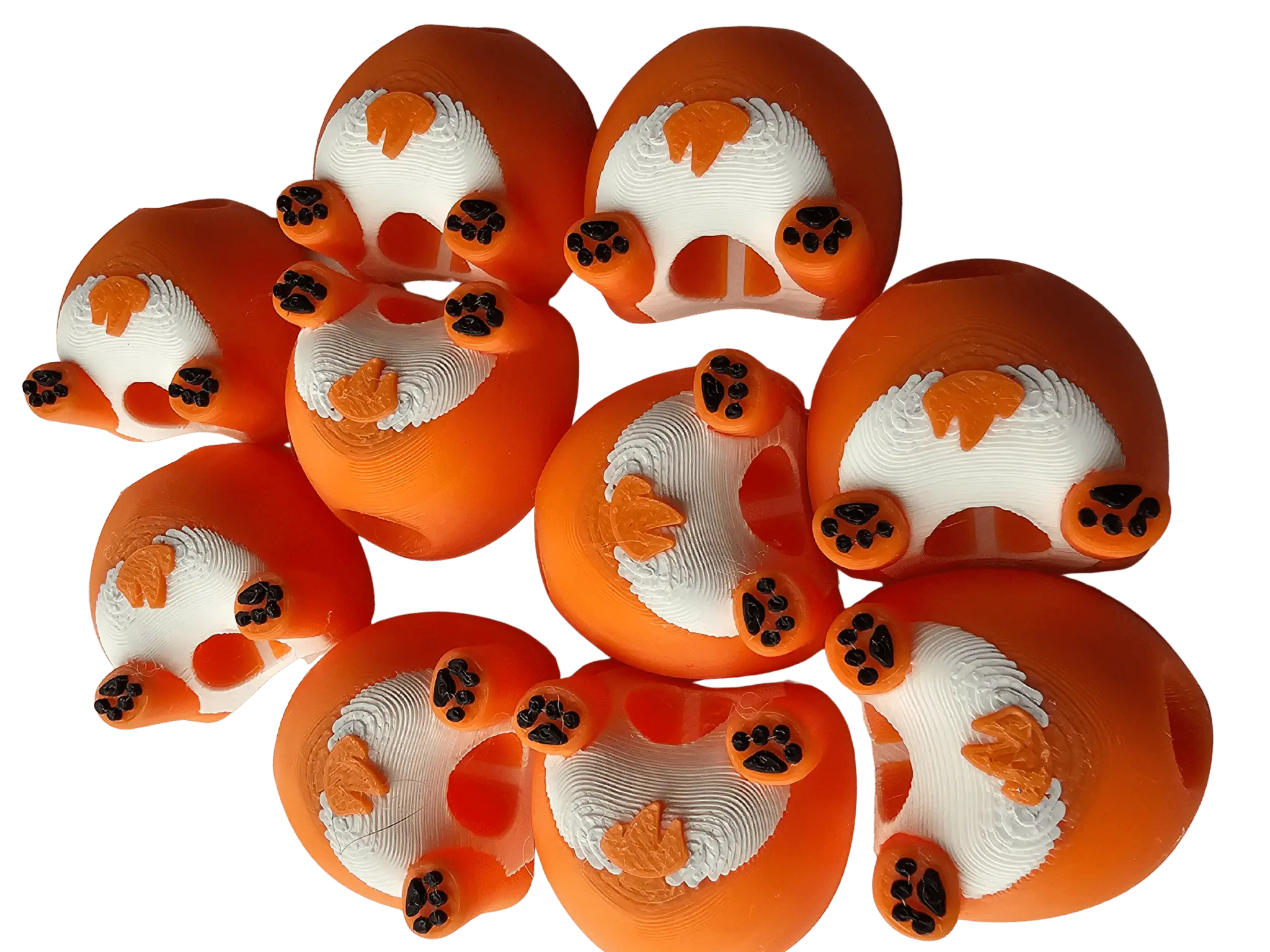 Corgi Butt Straw Topper – 3D-Printed Tumbler Charm (Wholesale) Pack of 10