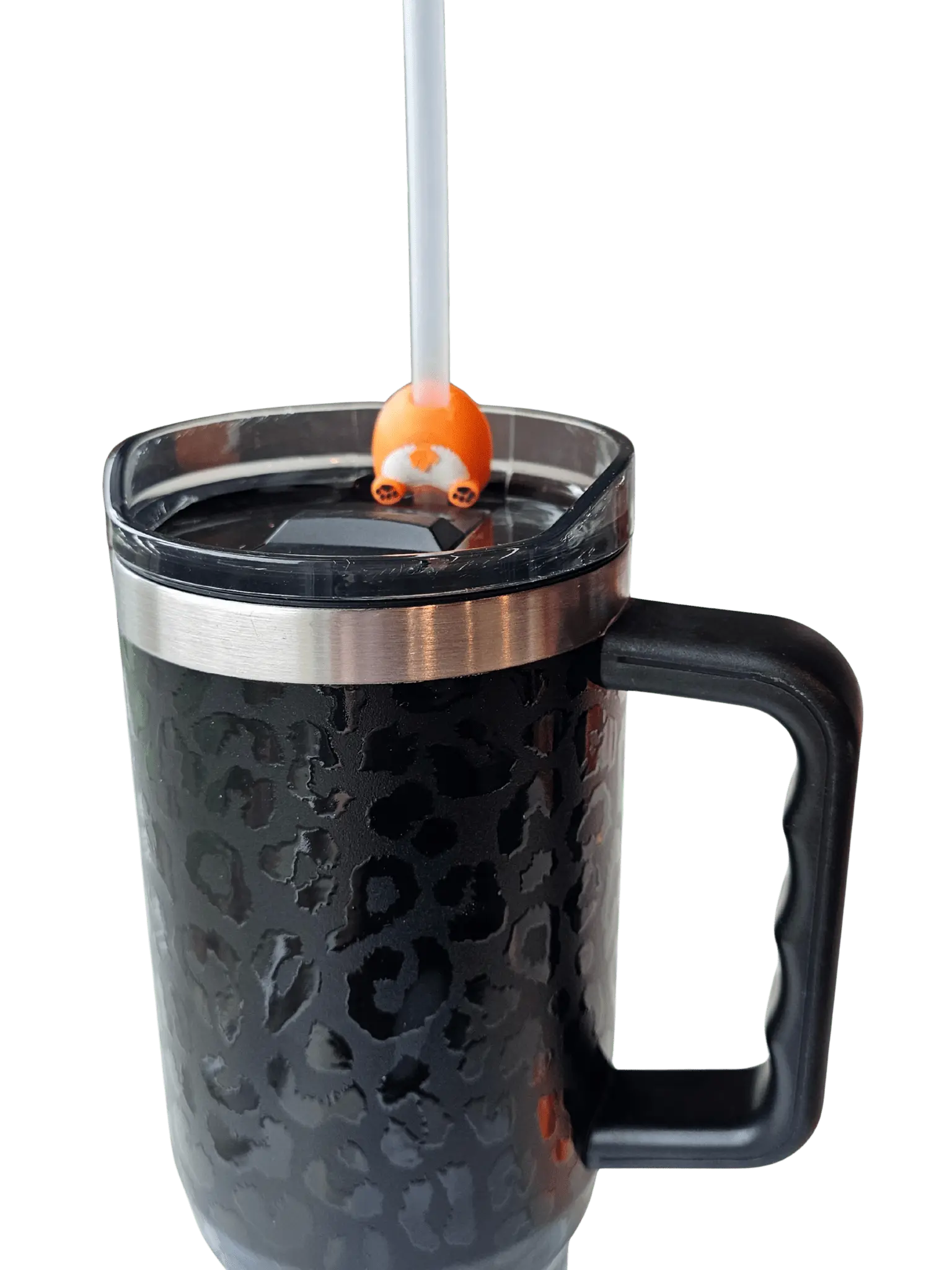 Corgi Butt Straw Topper – 3D-Printed Tumbler Charm (Wholesale) Pack of 10