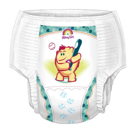 Male Toddler Training Pants Cardinal Health™ Wings™ Pull On with Tear Away Seams Size 3T to 4T Disposable Heavy Absorbency - 70064BA