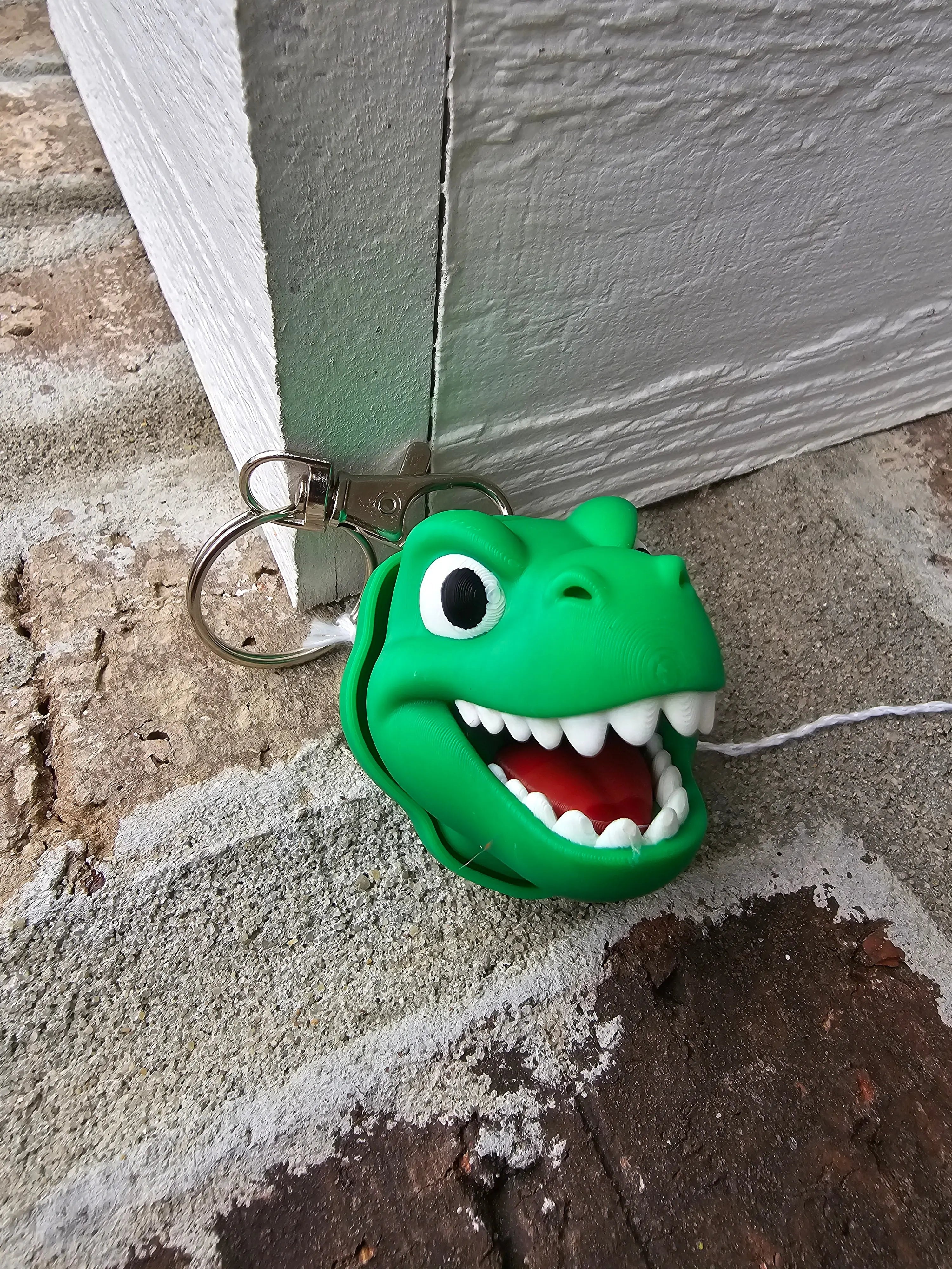 Dinosaur Head Clicker Keychain – Fidget Toy