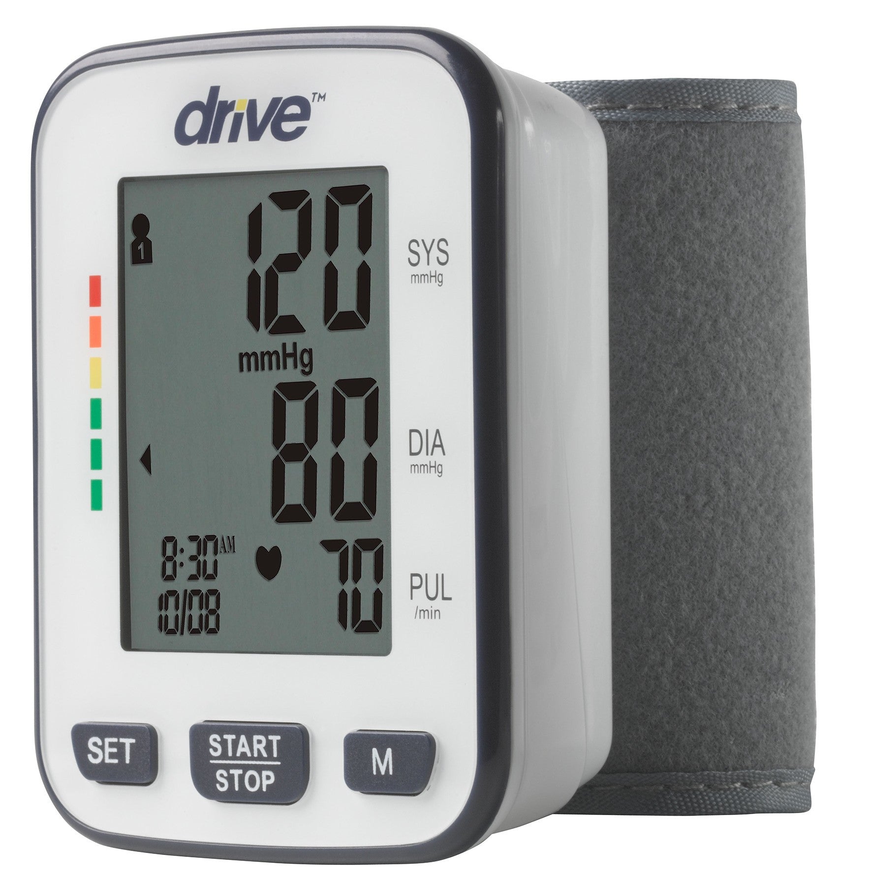 Home Automatic Digital Blood Pressure Monitor Drive™ Medium Cuff Cloth Fabric Cuff 13 - 22 cm Wrist - BP3200