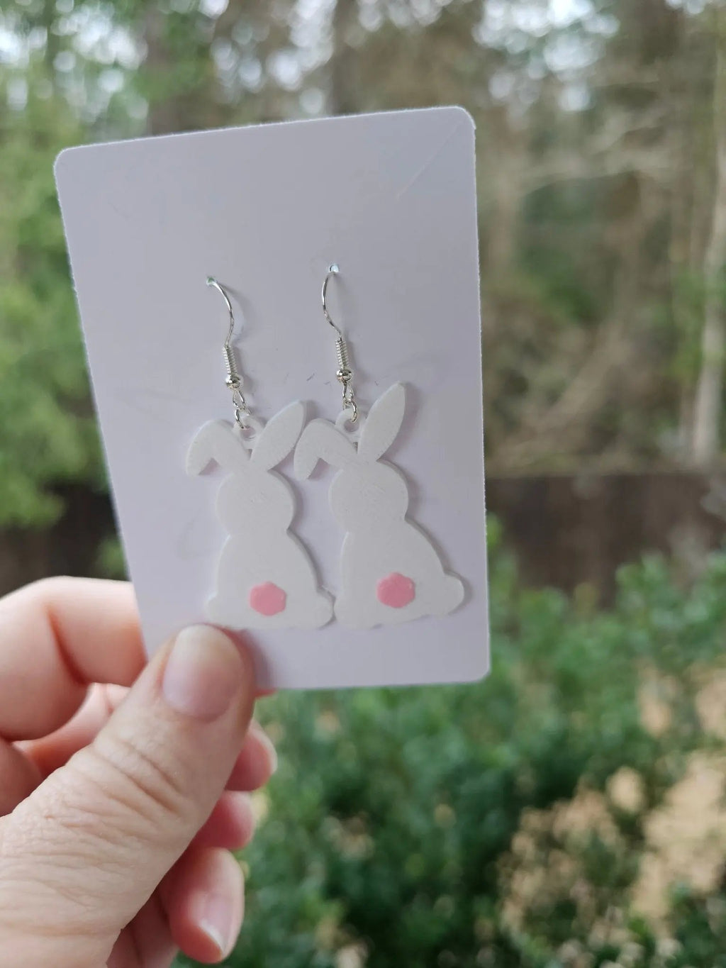 Easter Bunny Earrings (Hooks or Clip-Ons)