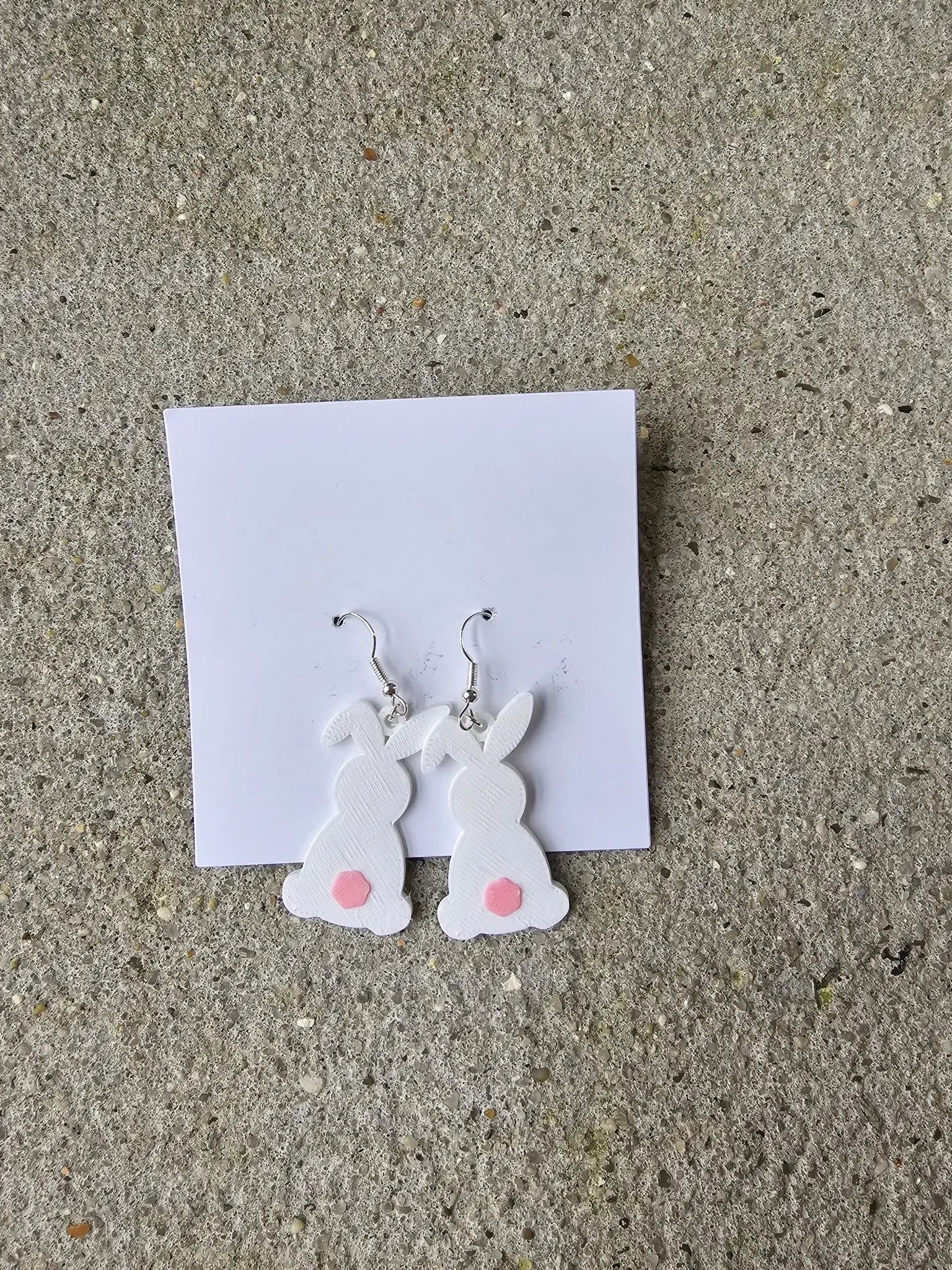 Easter Bunny Earrings (Hooks or Clip-Ons)