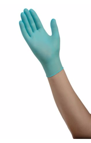 Exam Glove ESTEEM™ Stretch NonSterile Nitrile Standard Cuff Length Textured Fingertips Teal Chemo Tested - 8855NSB
