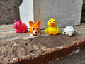 Farm Friends Articulated Fidget Pack — 4‑Piece 3D‑Printed Animal Fidget Toys