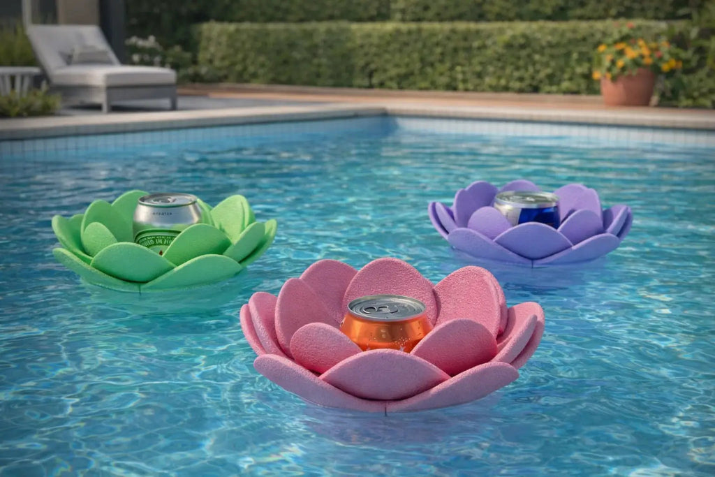 The Tween Space Floating Flower Can Holder — Pool Drink Float | 3D Printed