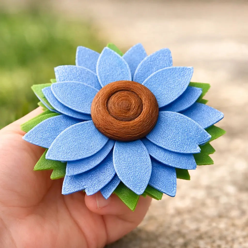 Flower Fidget Spinner – Sunflower Petal Sensory Spinner | ADHD Focus Toy for Kids & Adults