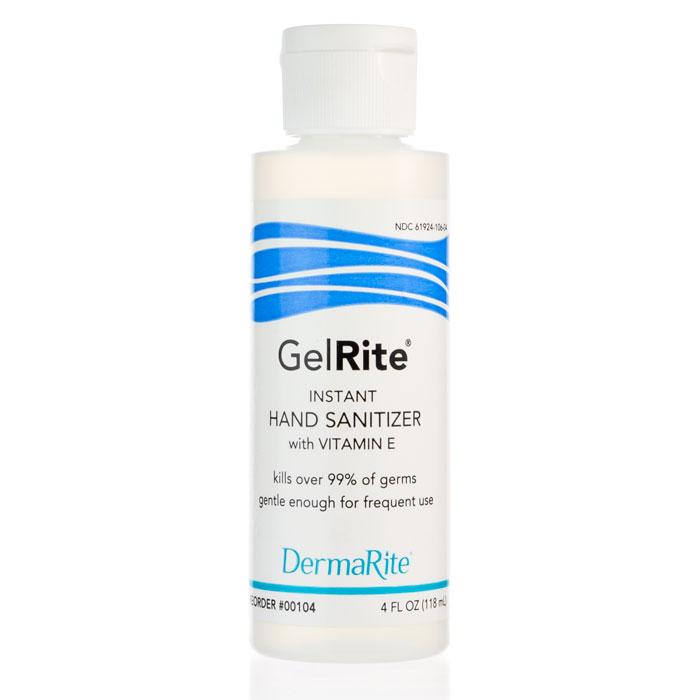 Hand Sanitizer GelRite® 4 oz. Ethyl Alcohol Gel Bottle - 00104