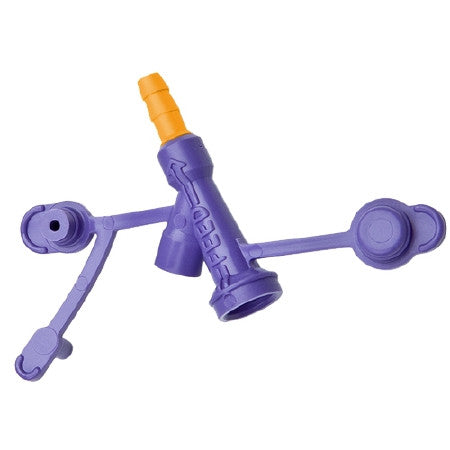 ENFit® Y-Port/PEG Adapter with Connector Kangaroo™ Yellow, NonSterile