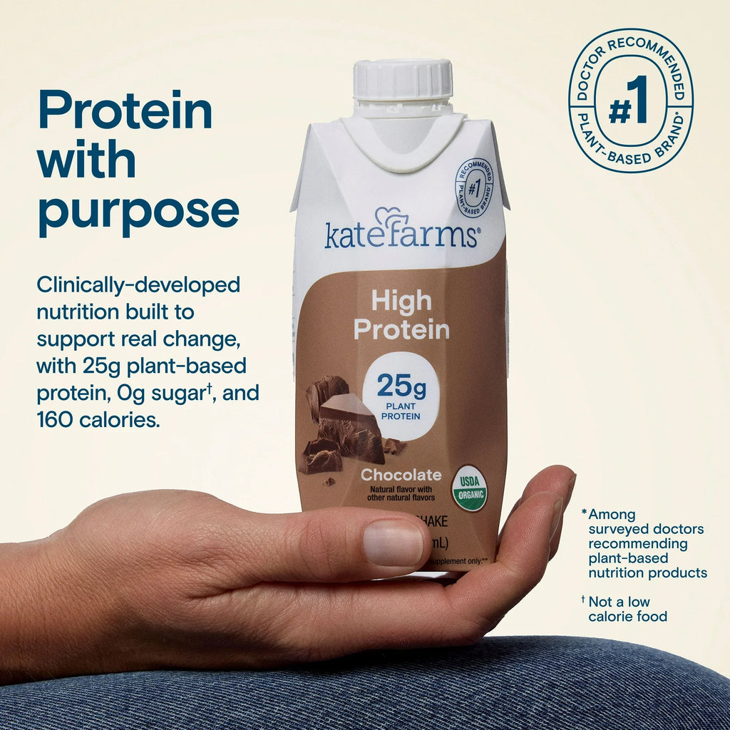 Kate Farms Oral Supplement High Protein Chocolate Flavor Liquid 11 oz. 811112031482