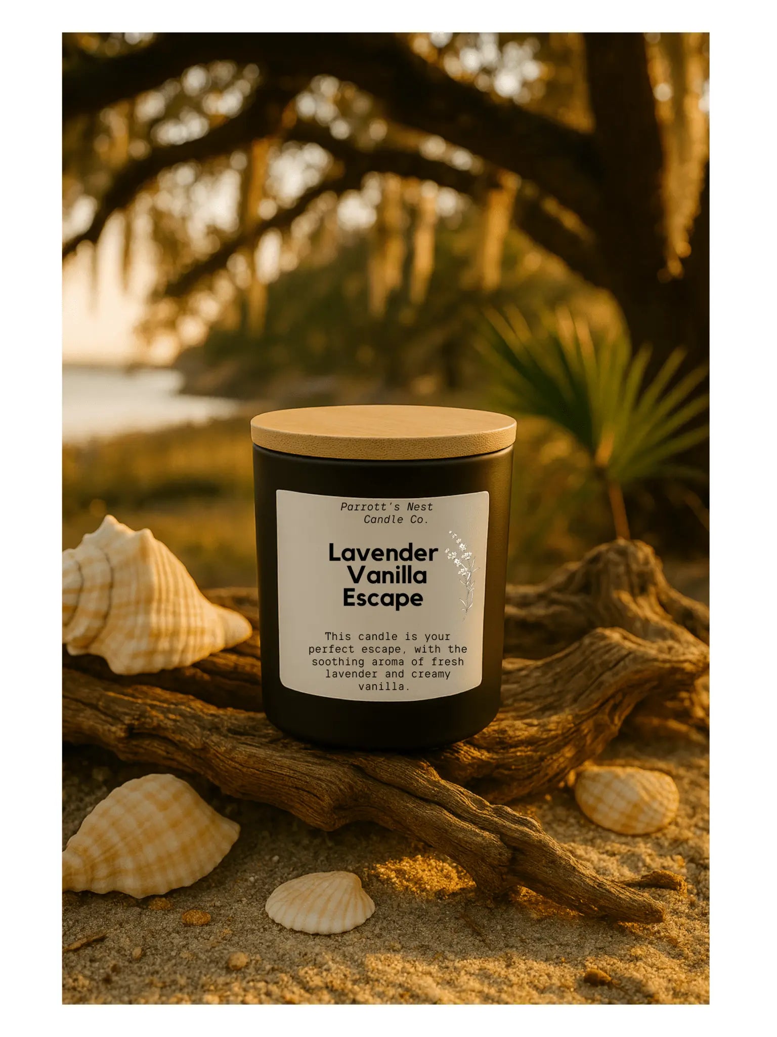 Lavender Vanilla Escape Soy Candle | 8 oz Hand-Poured Candle