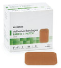 Adhesive Strip McKesson 2 X 3 Inch Fabric Rectangle Tan Sterile - 16-4816
