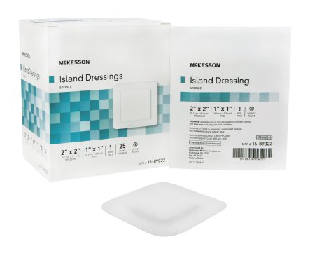 Island Dressing McKesson 2 X 2 Inch Square Sterile - 16-89022