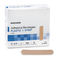 Adhesive Strip McKesson 3/4 X 3 Inch Plastic Rectangle Tan Sterile - 16-4823